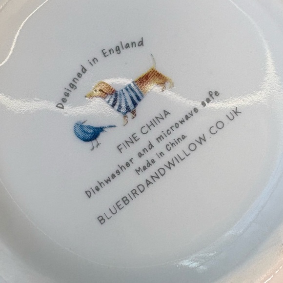 Bluebird and Willow Floral Ceramic Mugs - Set of 2 EUC - Picture 7 of 10